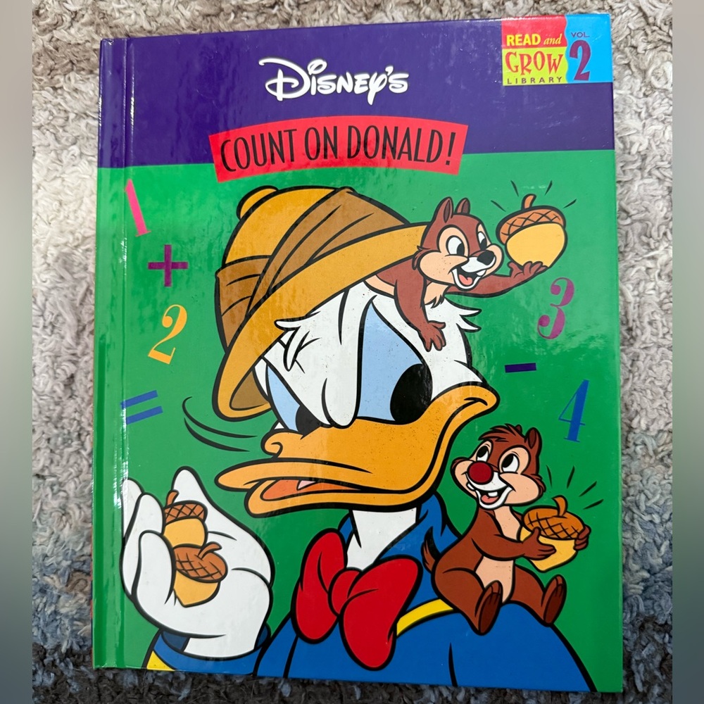 Disney's Count on Donald Book with Purple and Green Cover